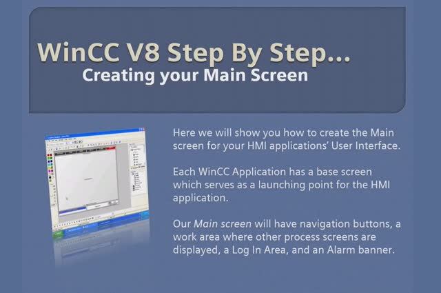 WinCC v8.0 Step By Step 7 Create Main Screen Graphics Designer Learn SCADA Programming #winccguru смотреть онлайн