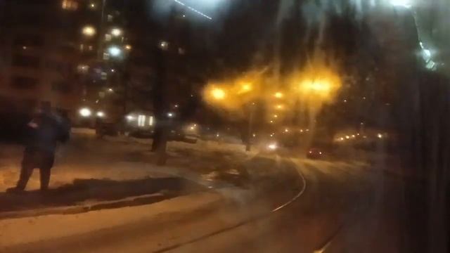 Поездка на Новогоднем Трамвае 71-931 Витязь-М номер 31216.
