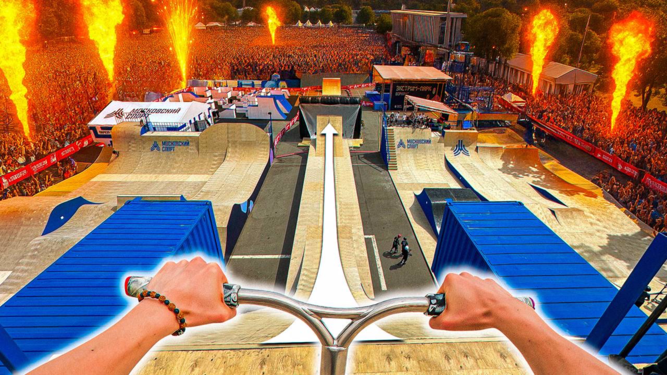 ОБЗОР НОВОГО ОГРОМНОГО СКЕЙТ-ПАРКА В ЛУЖНИКАХ смотреть онлайн