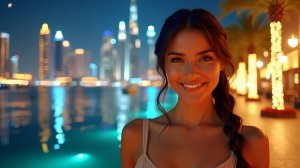 Вечерняя прогулка по Дубай Марина 🌃 2025 | Дубай Ночная Жизнь, Огоньки, Вид на Небоскрёбы