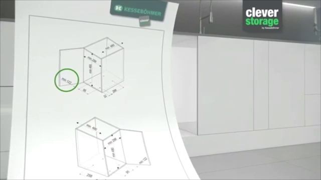 Монтаж и эксплуатация выдвижного механизма Kesseböhmer Clining agent смотреть онлайн