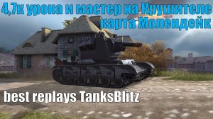 4,7к урона и мастер на Крушителе карта Молендейк - best replays TanksBlitz #tanksblitz