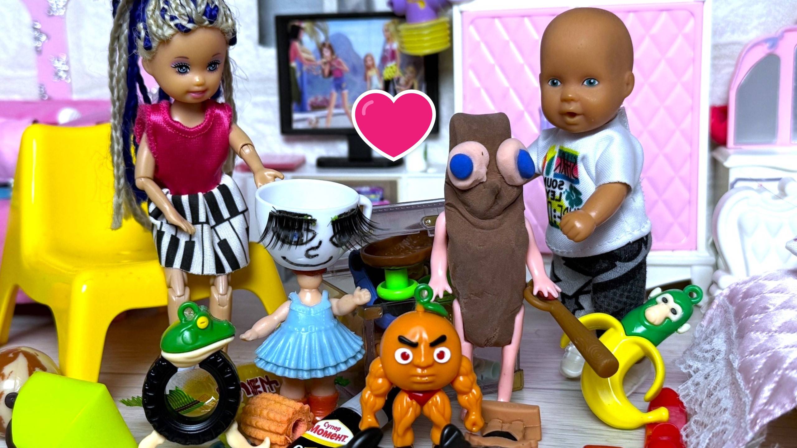БАЛЕРИНА КАПУЧИНО И ТУНГ ТУНГ💖ПАРА Катя и Макс веселая семейка! Куклы Барби сериал ДАРИНЕЛКАТВ смотреть онлайн
