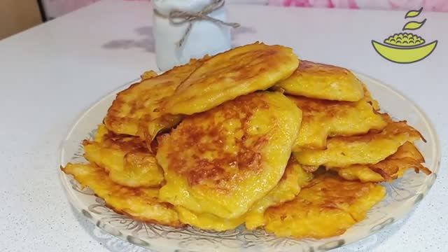 Тыквенные драники. Вкусные и необычные . НОВОЕ блюдо из ТЫКВЫ! смотреть онлайн