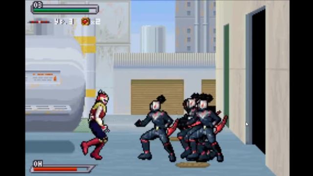 Прохождение Power Rangers: Ninja Storm на GBA за Малиновый рейнджер