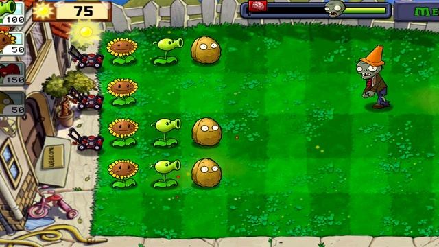 играем в зомби против растений первый раз #рекомендац? смотреть онлайн