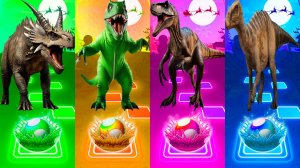 Динозавры - Мультики про Динозавров | МУЛЬТФИЛЬМЫ ДИНОЗАВРЫ в Tiles Hop 46 серия