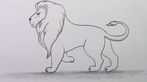Как нарисовать льва шаг за шагом, легкие рисунки карандашом