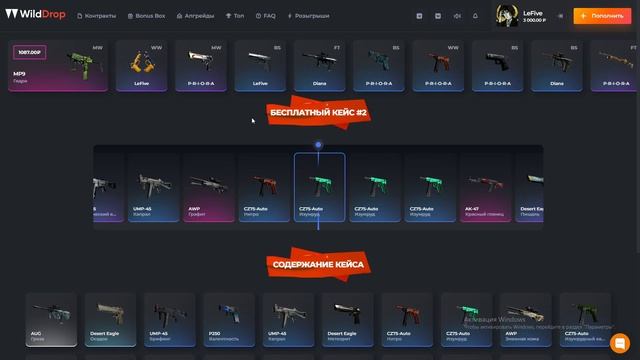 ПРОВЕРИЛ БЕСПЛАТНЫЕ КЕЙСЫ на WILD DROP! ПРОМОКОДЫ на САЙТ W смотреть онлайн
