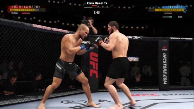 EA Sports UFC 4 ➤ Положил с РАЗВОРОТА ➤ Хабиб Нурмагомедов vs смотреть онлайн