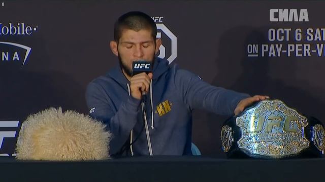 UFC 229 Хабиб Нурмагомедов на пресс конференции после по? смотреть онлайн