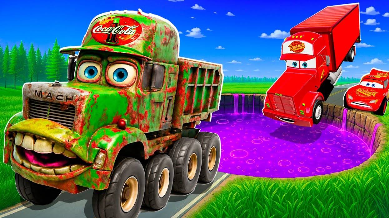 Зомби-Яма Превращает в Пожирателя зверей Молнию Маквина и другие машинки смотреть онлайн