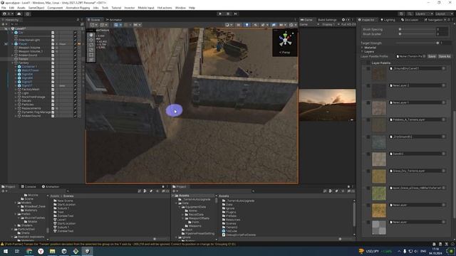 Террэйн и Завод в стиле Сталкер 2 | Unity