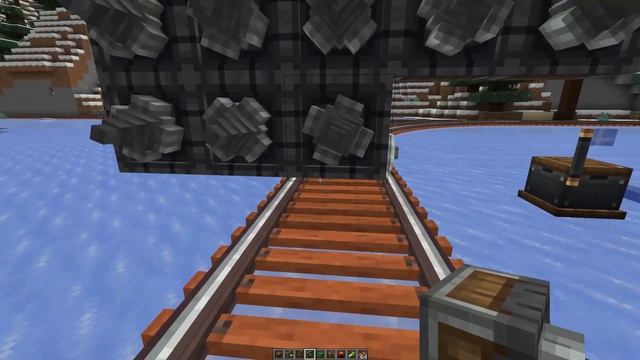 Строю простой прокладчик рельсов и тоннелей в MInecraft Crea смотреть онлайн