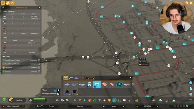 Cities Skylines II - Автобусы, остановки и МАРШРУТЫ! смотреть онлайн