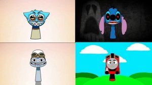 СПРУНКИ из мультика Гамбел, Паровозик Томас , Лягушка грейзи фрог ВСЕ этапы Сборник Incredibox