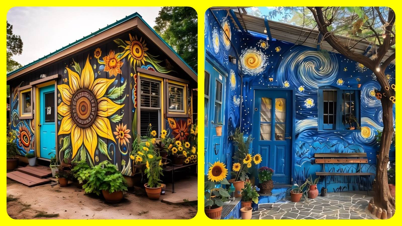 Идеи росписи фасада дома 🎨🏠 / House Facade Painting Ideas