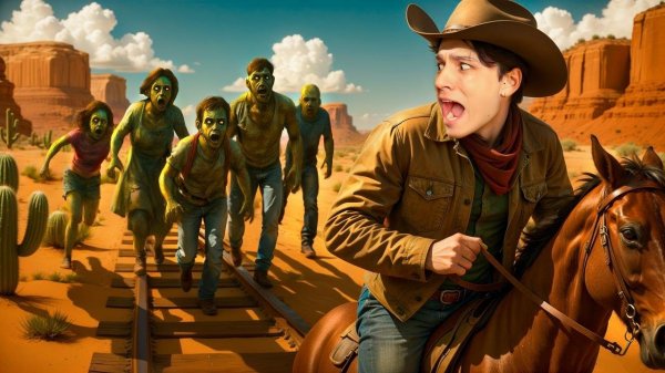 СБЕЖАЛ от ЗОМБИ на ПОЕЗДЕ в DEAD RAILS в ROBLOX!