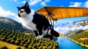 Мой дельтаплан. Котоклип. Поёт Валерий Леонтьев.