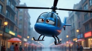 🚁 «Синий вертолёт» — детская песенка про полицейский вертолёт (+ клип!)