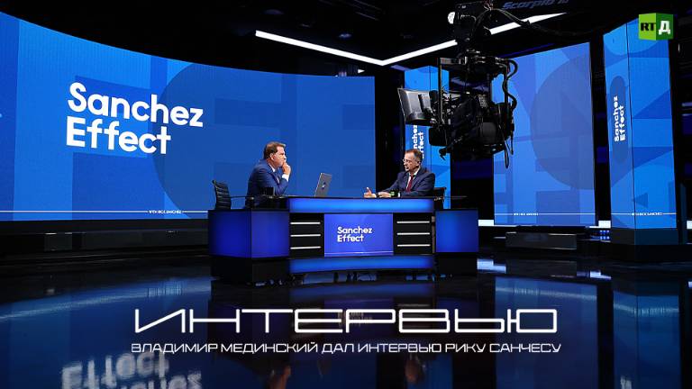 Владимир Мединский дал интервью Рику Санчесу смотреть онлайн