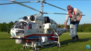 Летающая модель отечественного вертолёта.