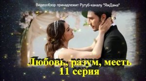 Обзор турецкого сериала "Любовь, разум, месть" 11 серия