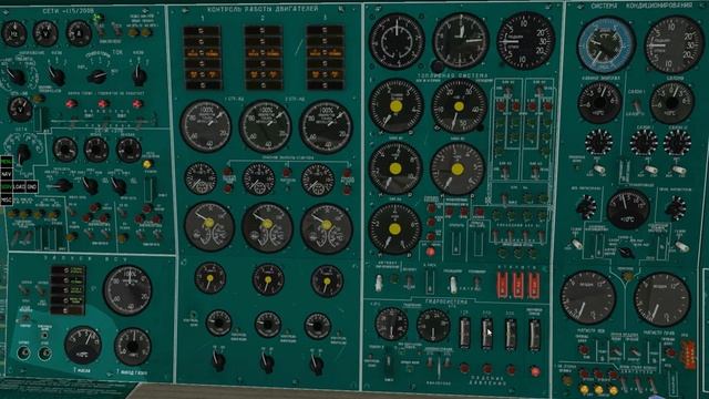 Запуск самолета Ту-154м / x-plane смотреть онлайн
