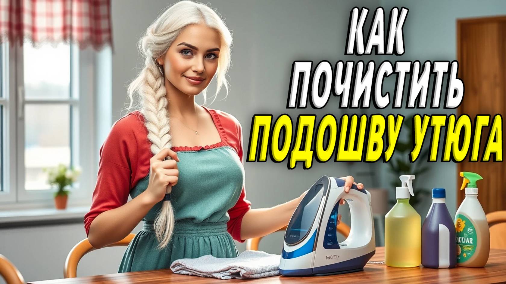 Как почистить подошву утюга