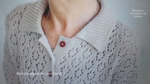 Эффектный узор для футболки-поло.