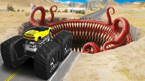 СМОЖЕТ ЛИ МОНСТР ТРАК ЛАМБА ПРОЕХАТЬ КОШМАРНУЮ ЯМУ В ГТА 5_ ЭКСПЕРИМЕНТ В ГТА 5!