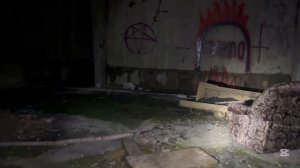 Следы сатанистов на заброшке