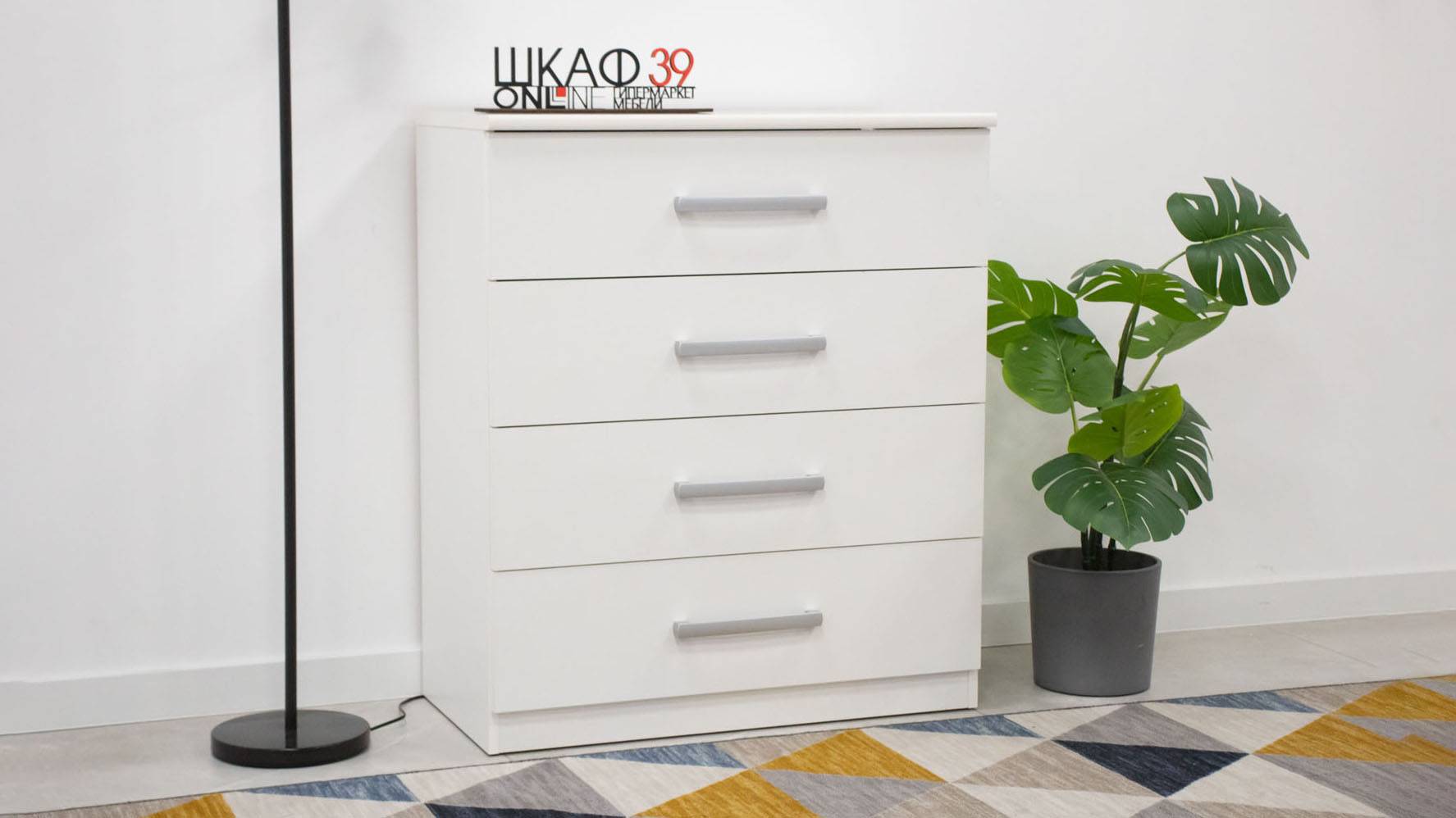 RIVIERA 4S Комод Белый (Польша) смотреть онлайн