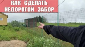 Как легко и просто сделать недорогой, практичный забор на дачном участке