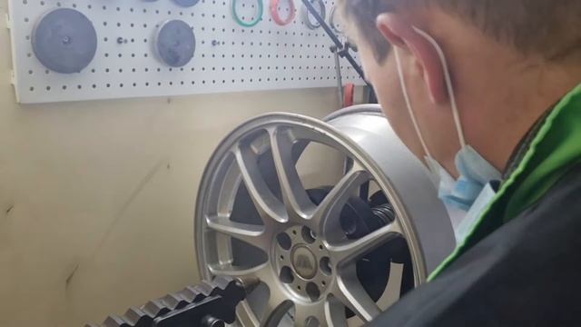 Правка кованного диска г. Чебоксары.