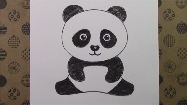 Как нарисовать очень легкую милую панду шаг за шагом карандашом смотреть онлайн
