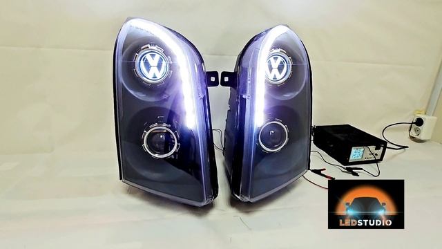 Volkswagen Crafter светодиодный тюнинг комплект фар смотреть онлайн