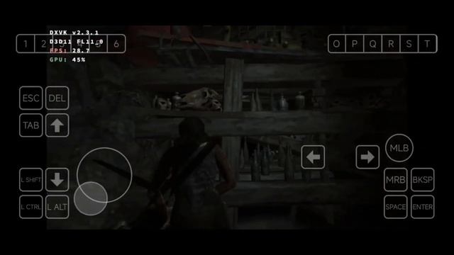 Tomb Raider on Android POCO F4 GT Winlator Лара Крофт на телефоне смотреть онлайн