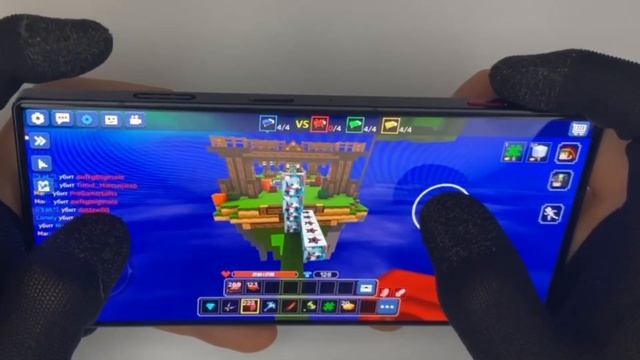 ЗАПИСАЛ НА КАМЕРУ КАК Я ИГРАЮ В BED WARS [BLOCKMAN GO]