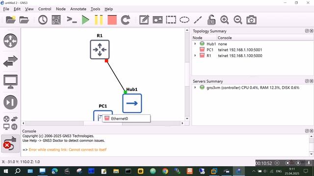 GNS3 Часть 2 добавление маршрутизаторов Cisco