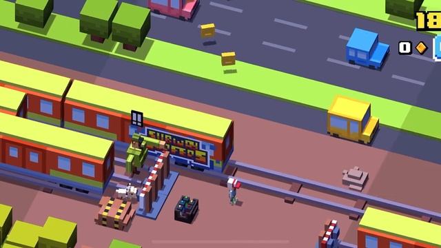 Играю в Crossy Road смотреть онлайн