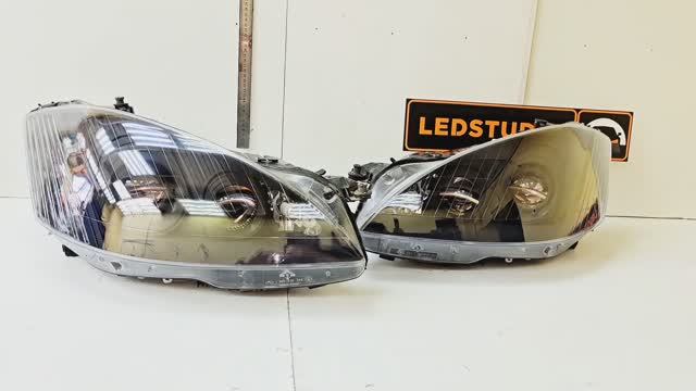 Mercedes-Benz W221 модернизация света фар смотреть онлайн