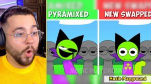 Incredibox Sprunki PYRAMIXED но ВСЕ ПОМЕНЯЛИСЬ МЕСТАМИ 🟢🟣 НОВЫЙ М