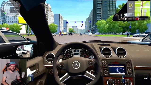 ДИКИЙ ТАКСИСТ НА ML 63 AMG в CITY CAR DRIVING + РУЛЬ смотреть онлайн