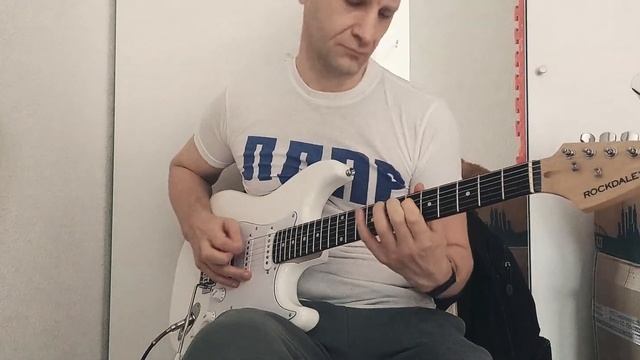 Блюзовое соло на электрогитаре. Гитара Rockdale, звук NUX MG-4