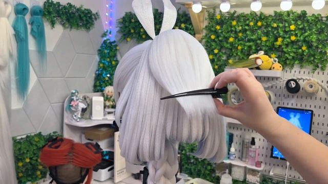 Укладка парика на МУАЛАНИ | ЧАСТЬ 2 (Genshin Impact Mualani cosplay wig смотреть онлайн