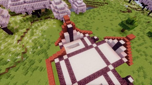 Как построить Стартовый Дом для Двоих из Сакуры в Minecraf смотреть онлайн