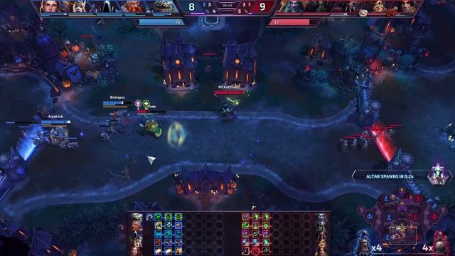 RU Heroes of the Storm. Бои 5х5. Игра 3, Башни Рока