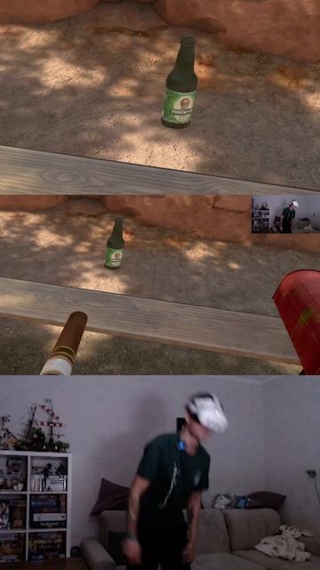 Бутылка стоит в воздухе 🐞 #Bug #arizonasunshine #Last_Student