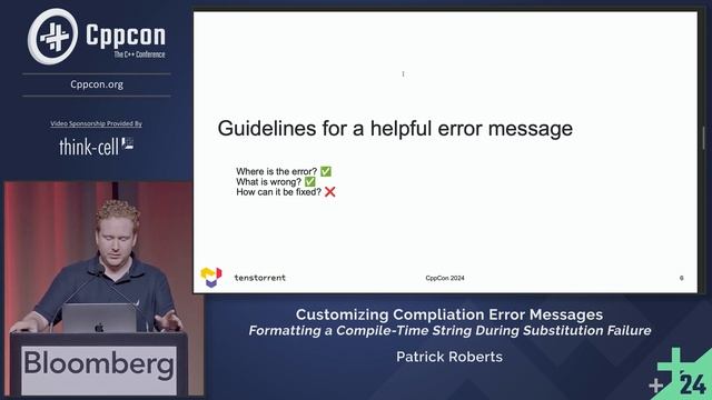 Lightning Talk: Customizing Compilation Error Messages Using C++ Concepts - Patrick Roberts смотреть онлайн